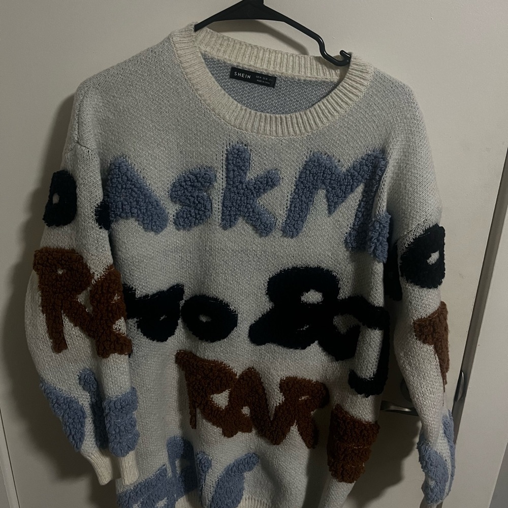 SHEIN Men’s Multicolor Graphic Sweater